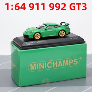 โมเดลรถยนต์ Porsche 911 992 GT3 ขนาดมินิ 1:64 ของเล่นสําหรับเด็ก