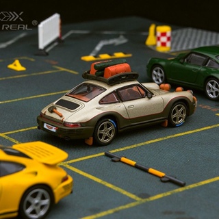 R RUF Rodeo โมเดลรถยนต์ Porsche 911 AR Like Real 1: 64 AR BOX สําหรับตกแต่ง