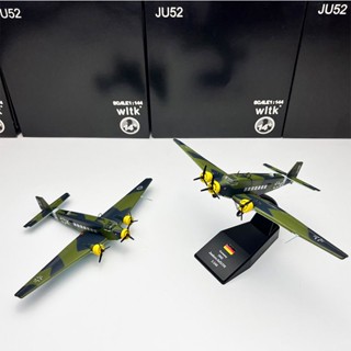 Wltk 1/144 World War II Germany JU52 โมเดลเครื่องบินจําลอง โลหะผสม ของเล่นสําหรับเด็ก