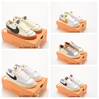 Nike Blazer low 77 Jumbo รองเท้าผ้าใบ ข้อสั้น สําหรับผู้ชาย และผู้หญิง สินค้าคุณภาพ