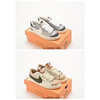 Nike Blazer low 77 Jumbo รองเท้าผ้าใบ ข้อสั้น สําหรับผู้ชาย และผู้หญิง สินค้าคุณภาพ