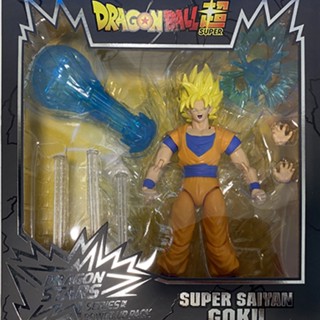 Bandai ฟิกเกอร์ Dragon Ball Star Super Saiyan Goku ขนาด 20 ซม. สไตล์อเมริกัน 37136