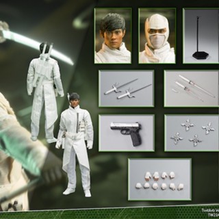 No After-Sales TWTOYS 1/12 White Ghost TW2141 ตุ๊กตานินจา ขยับได้ 20 ซม.
