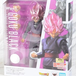 Bandai SHF Zamas Black Goku Super Saiyan Pink Kaiwang Dragon Ball เคลื่อนย้ายได้