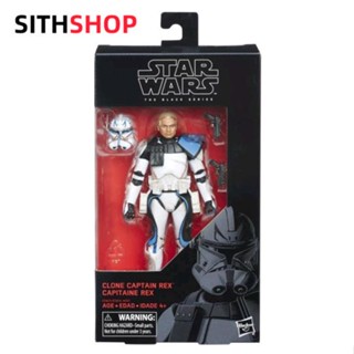 Hasbro ฟิกเกอร์ Star Wars Rex Clone Commander Black Series ขนาด 20 ซม.