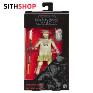 Hasbro ฟิกเกอร์ Star Wars Sheriff Zuvio Black Series ขนาด 20 ซม.