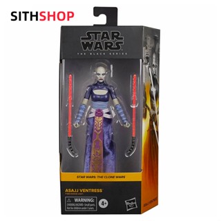 Hasbro ฟิกเกอร์ Star Wars Assaki Ventress Black Series ขนาด 20 ซม.