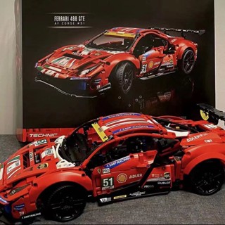 โมเดลรถแข่งเลโก้ 42125 Ferrari 488 ของเล่นสําหรับเด็ก และผู้ใหญ่