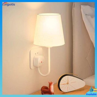 หลอดไฟ led หลอดไฟ โคมไฟหัวเตียงแบบเสียบปลั๊กโคมไฟติดผนัง led ห้องนอนใช้ในบ้านไฟอ่อนปรับความสว่างได้ไฟกลางคืนแบบซ็อกเก็ตไร้สายแบบเรียบง่าย