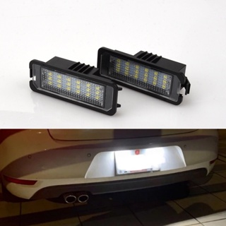 หลอดไฟติดป้ายทะเบียนรถยนต์ LED 12V สําหรับ VW GOLF 4 6 Polo 9N Passat MK5 GTI MK6 MK7 2 ชิ้น