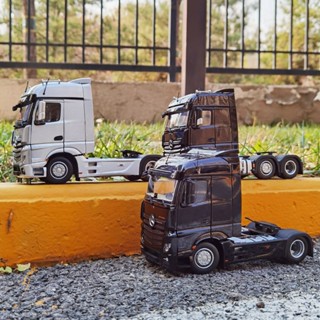 โมเดลรถพ่วง 1/32 Benz Actros แบบโลหะผสม สําหรับเก็บสะสม