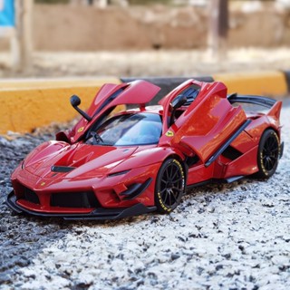 โมเดลรถยนต์จําลอง Ferrari fxxk evo ขนาด 1:18 ของเล่นสะสม สําหรับเด็ก