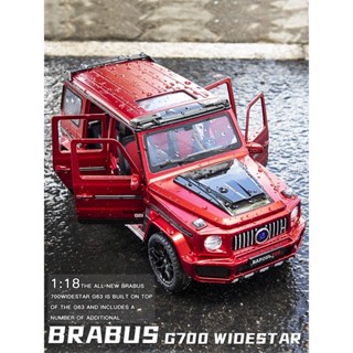 โมเดลรถยนต์ Mercedes-Benz Big G Brabus 1: 18 g63 โลหะอัลลอย ของเล่นสําหรับเด็ก