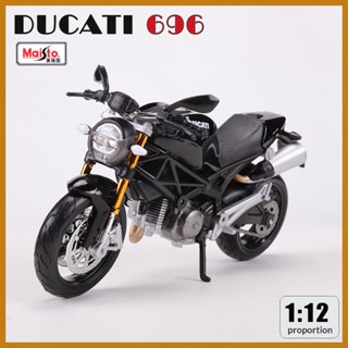 โมเดลรถจักรยานยนต์จําลอง ขนาด 1:12 Ducati 696 ของเล่นสําหรับเด็ก