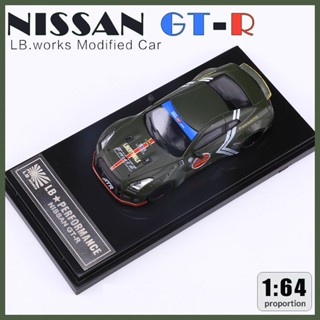 โมเดลรถยนต์จําลอง Time Micro 1: 64 LB Works Nissan GT-R ดัดแปลง