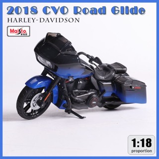 โมเดลรถจักรยานยนต์จําลอง ขนาด 1:18 Harley Davidson 2018 CVO Road Glide