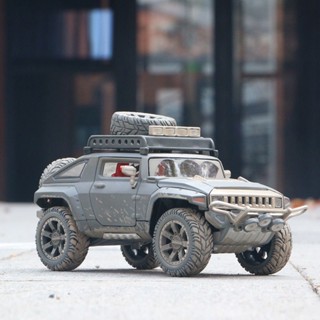 โมเดลรถยนต์จําลอง Meritor Figure 1 18 Hummer H2 Off-Road Jeep Wrangler Hummer HX