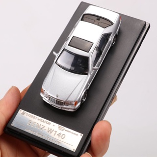 โมเดลรถยนต์จําลอง 1: 64 Mercedes-Benz W140 Tiger Head Benz ของเล่นสําหรับเด็ก