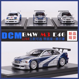 โมเดลรถยนต์จําลอง ขนาด 1:64 BMW M3 E46 GTR ของเล่นสําหรับเด็ก