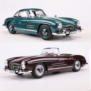 โมเดลรถยนต์จําลอง Norev 1: 18 1954 Benz 300SL สไตล์คลาสสิก ของเล่นสําหรับเด็ก183851