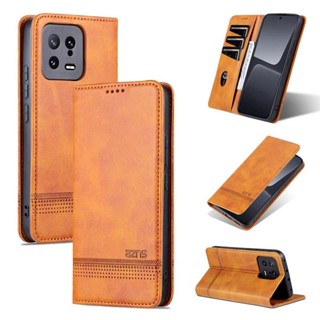 เคสโทรศัพท์หนัง PU นิ่ม ฝาพับ กันกระแทก พร้อมช่องใส่บัตร และขาตั้ง สําหรับ Xiaomi 13 Redmi K60 Pro K60e K60Pro