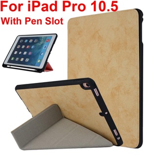 เคสแท็บเล็ต พร้อมช่องใส่ปากกา สําหรับ iPad Pro 10.5