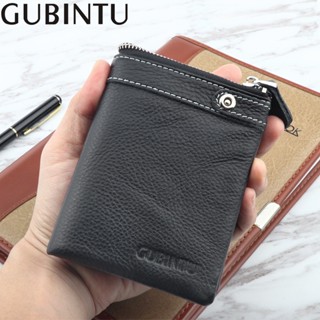 Gubintu ใหม่ กระเป๋าสตางค์หนังวัว มีซิป หลายช่อง 30% ใส่เหรียญได้ สําหรับผู้ชาย