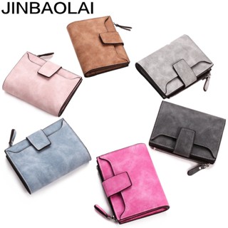 Jinbaolai กระเป๋าสตางค์ กระเป๋าใส่เหรียญ มีซิป ขนาดเล็ก สไตล์เกาหลี อเนกประสงค์ สําหรับผู้หญิง