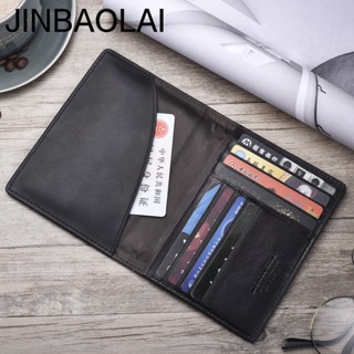 Jinbaolai กระเป๋าใส่หนังสือเดินทาง เอกสาร หนังแท้ ใส่หนังสือเดินทางได้