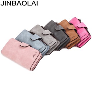 Jinbaolai กระเป๋าสตางค์ใบยาว ใส่บัตรได้หลายใบ 30% สไตล์เกาหลี สําหรับผู้หญิง