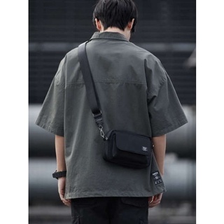 กระเป๋าสะพายข้างผู้ชาย Yohji Kimura crossbody bag mens athletic oxford cloth horizontal fashion brand functional chest bag shoulder bag กระเป๋าเป้สะพายหลังผู้ชาย
