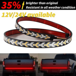 แถบไฟเลี้ยว LED DC 12-24V สีแดงอําพัน สําหรับรถบรรทุก รถจี๊ป RV SUV