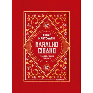 Livro Baralho Cigano Tradição Teoria e Prática (livro capa dura 36 Cartas Caixa rígida)