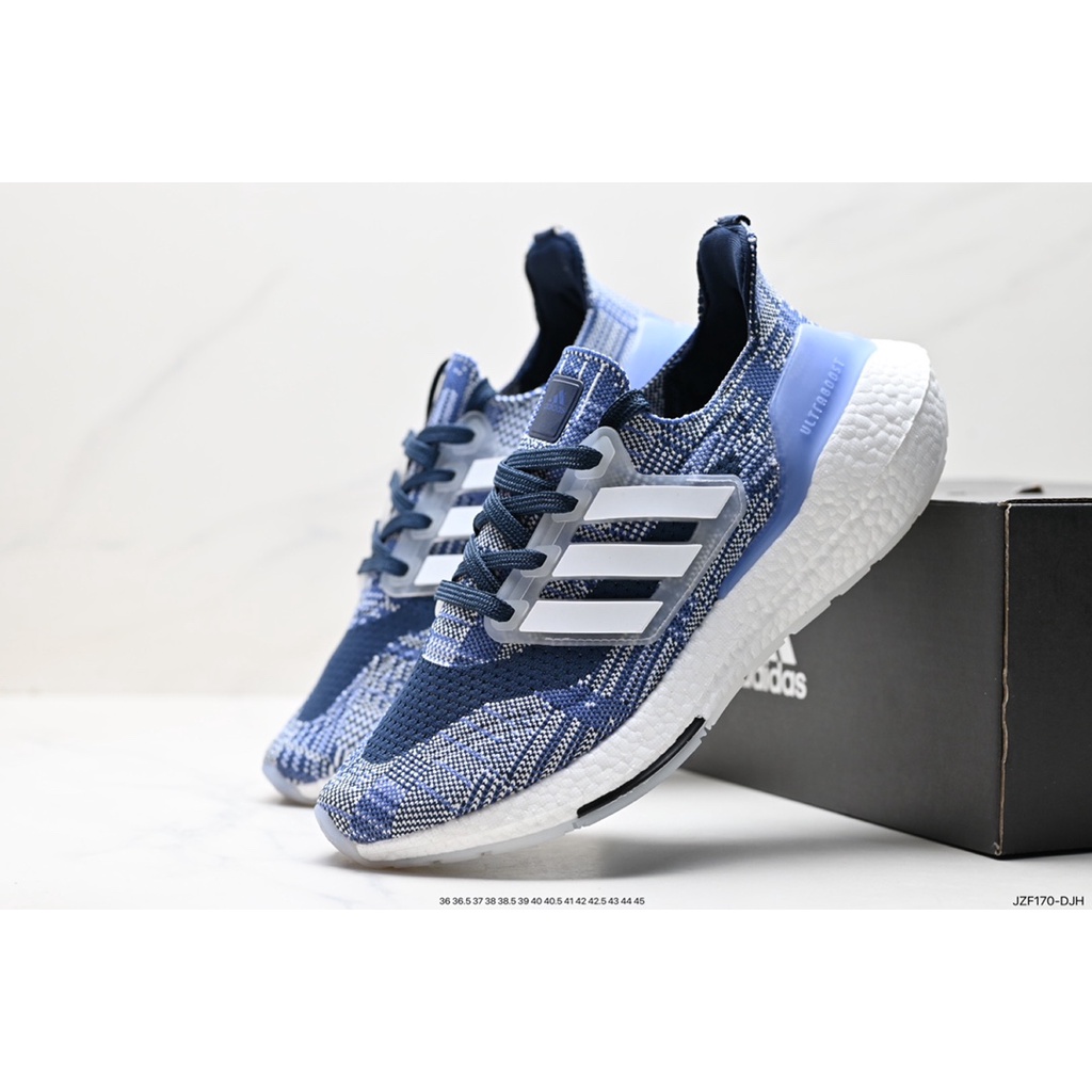 Original Adidas Ultraboost DNA UB21 รองเท้าวิ่ง ดูดซับแรงกระแทก แบบเต็มมือ