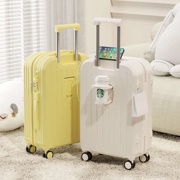 กระเป๋าเดินทาง 16 นิ้ว กระเป๋าเดินทาง กระเป๋าเดินทางผู้หญิง 2024 ใหม่ 20 นิ้วรถเข็นกระเป๋าเดินทางขนาดเล็กน้ําหนักเบากระเป๋าเดินทาง 24 นิ้ว Lockbox Cabin Suitcase ทนทาน