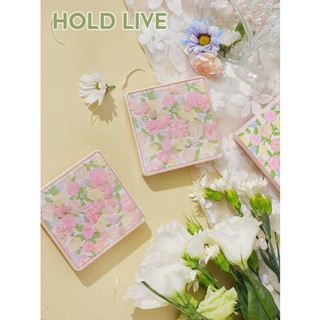 Hold LIVE Paris Garden พาเลตต์อายแชโดว์ เนื้อแมตต์ รูปกลีบดอกไม้ ชานมไข่มุก