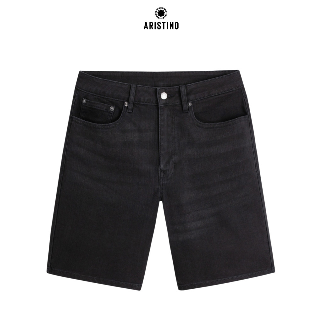 Aristino Regular Fit Mens Stretch Cotton Jean Shorts AJH001AS0