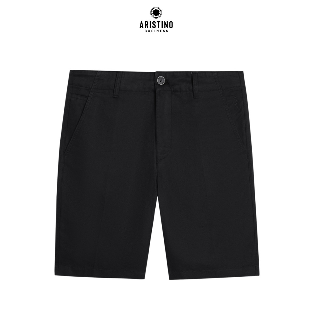 ARISTINO BUSINESS กางเกงขาสั้นผ้าลินินผู้ชาย ทรง CROCIERA 1SOU02AZ