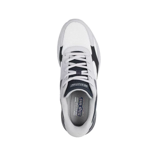 Skechers สเก็ตเชอร์ส รองเท้าผู้ชาย Men Slip-Ins BOBS Arc Waves 2.0 Class Order Casual Shoes - 118342-WMLT Memory Foam
