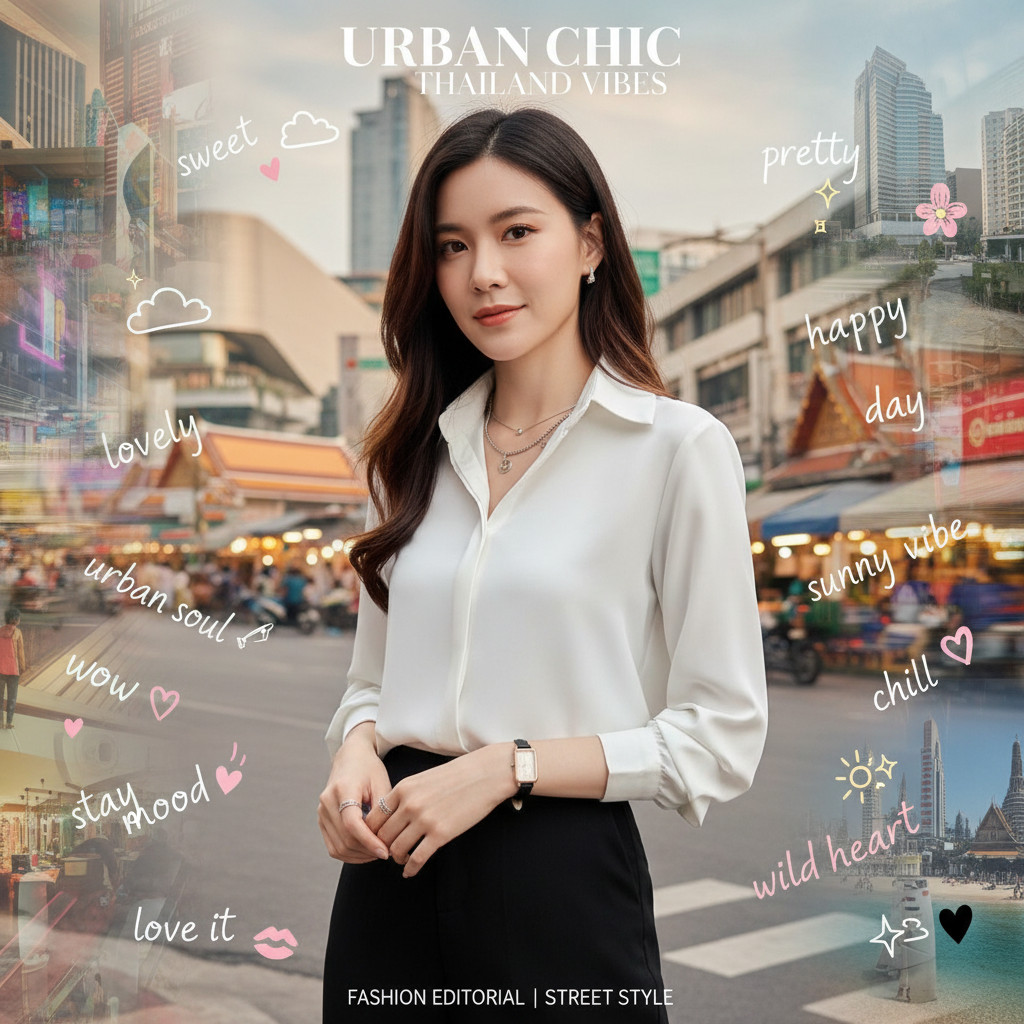 ꕥCatalog Fashionꕥ เสื้อเชิ้ตแขนยาวคอปกกว้าง รุ่นไร้กระดุม สีพื้น 5 สี