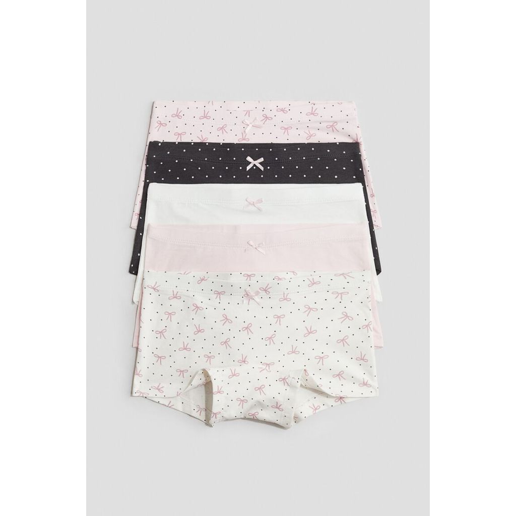 H&M(เอชแอนด์เอ็ม) ชุดบ็อกเซอร์บรีฟส์ 5 ชิ้น Girls 5-pack boxer briefs 0688916_8