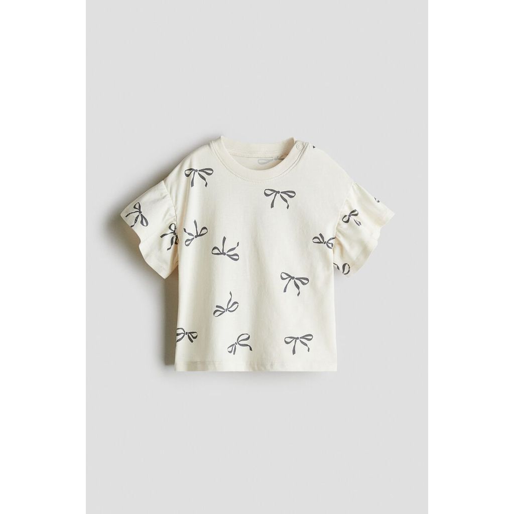 H&M(เอชแอนด์เอ็ม) เสื้อท็อปผ้าคอตตอนพิมพ์ลาย เด็กอ่อน 1296718_1