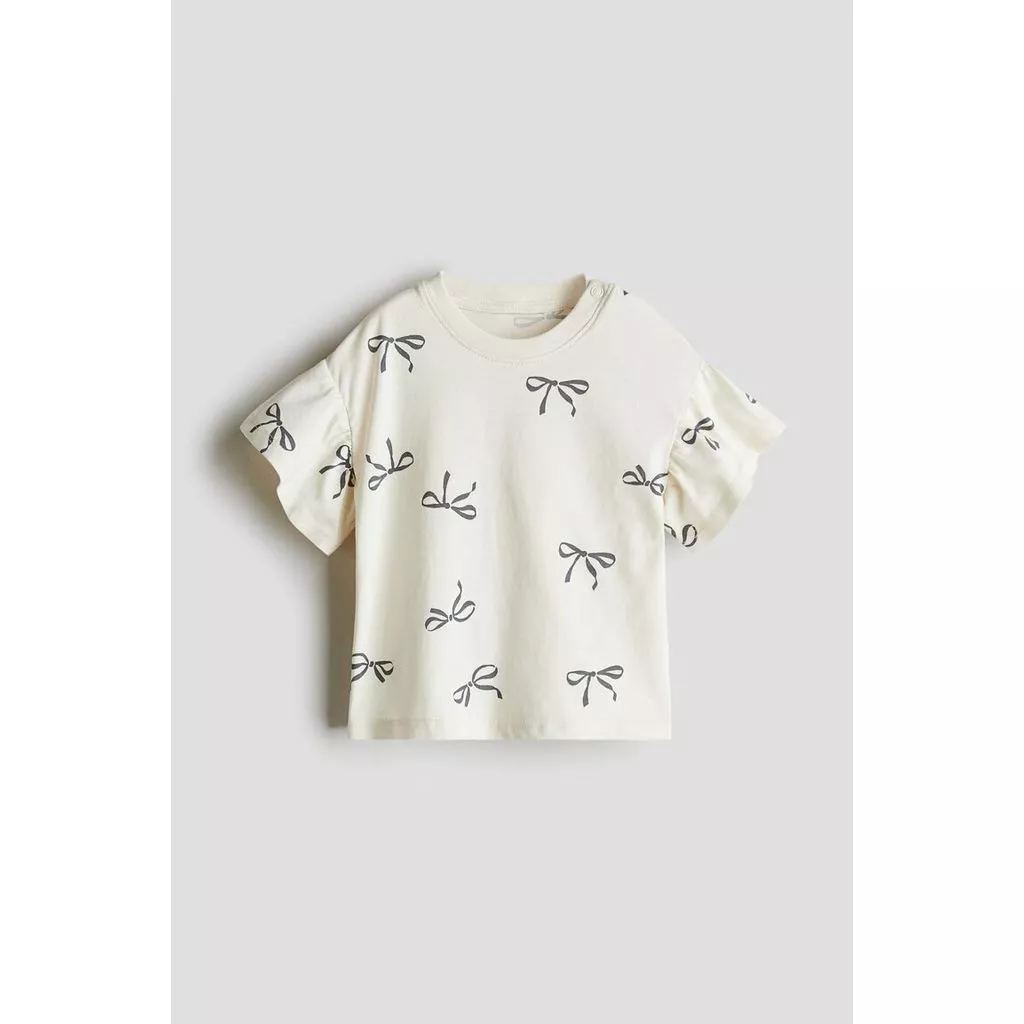 H&M(เอชแอนด์เอ็ม) เสื้อท็อปผ้าคอตตอนพิมพ์ลาย เด็กอ่อน 1296718_1