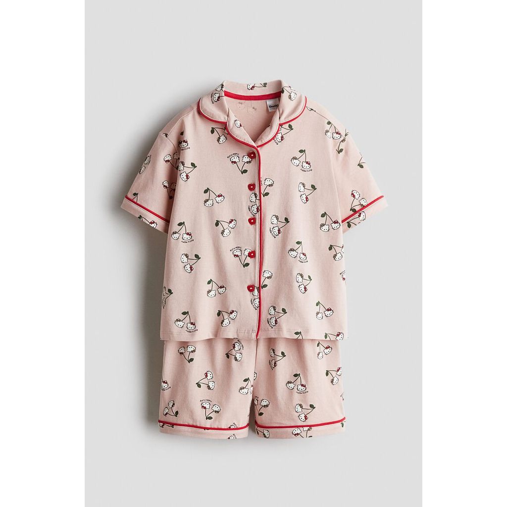 H&M(เอชแอนด์เอ็ม) ชุดนอนผ้าคอตตอนพิมพ์ลาย เด็กผู้หญิง 1285437_1
