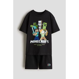 H&M(เอชแอนด์เอ็ม) ชุดพิมพ์ลาย 2 ชิ้น Boys 2-piece printed se…