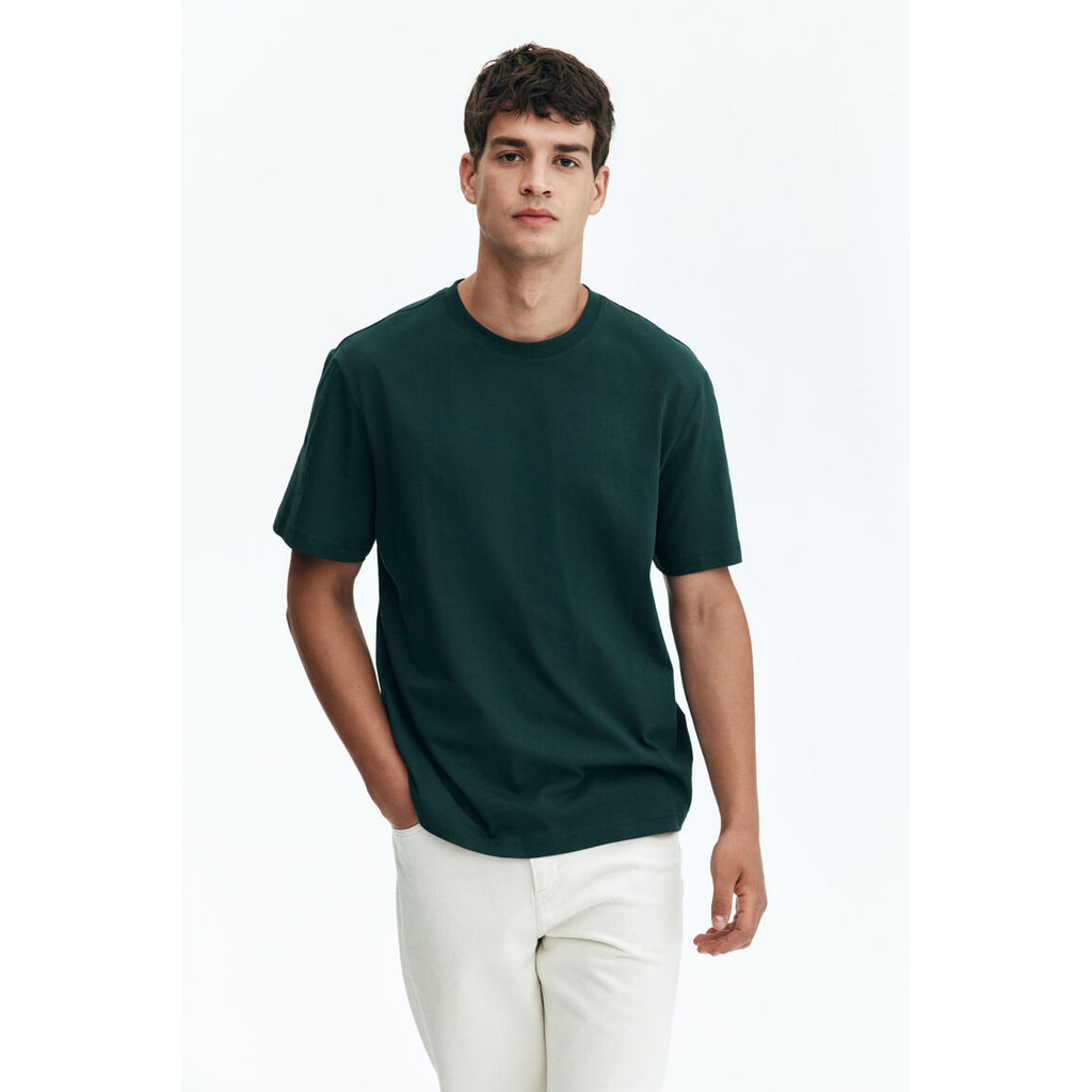 H&M(เอชแอนด์เอ็ม) เสื้อยืดคอกลมทรงปกติ ผู้ชาย 0685816_18