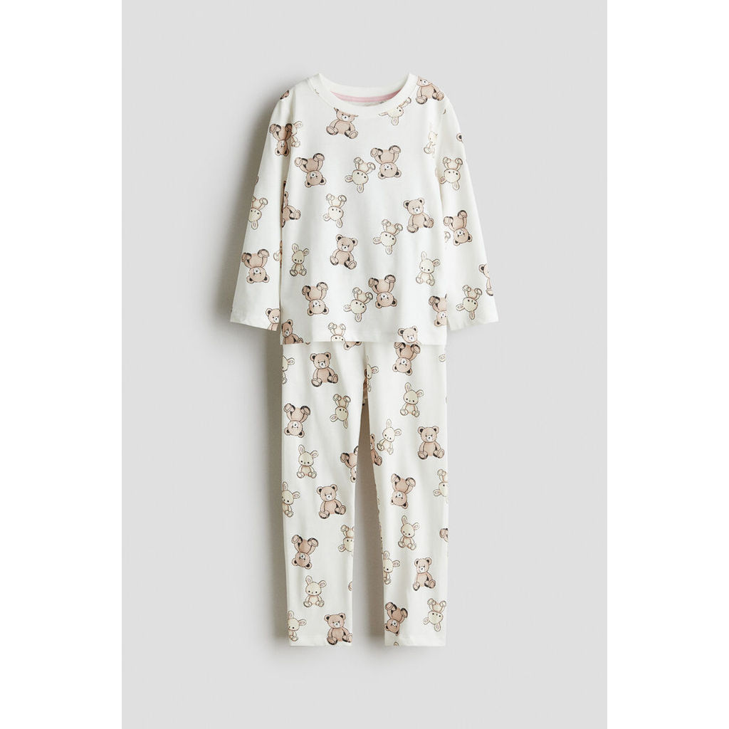 H&M(เอชแอนด์เอ็ม) ชุดนอนผ้าคอตตอนพิมพ์ลาย Girls Printed cotton pyjamas 1230485_8