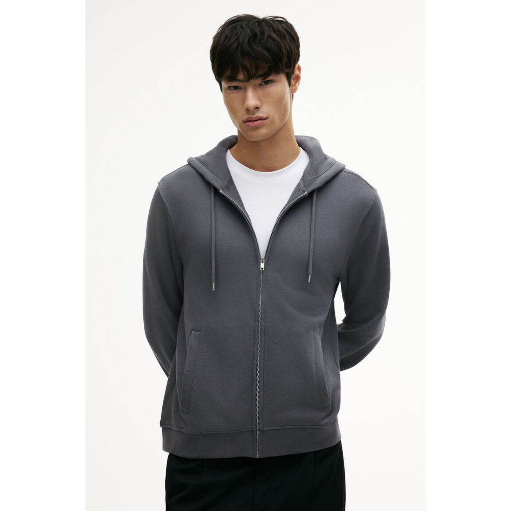 H&M(เอชแอนด์เอ็ม) ฮู้ดดี้แบบ Regular Fit ที่ซิปเปิด-ปิด Men Regular Fit Zip-through hoodie 0852614_9