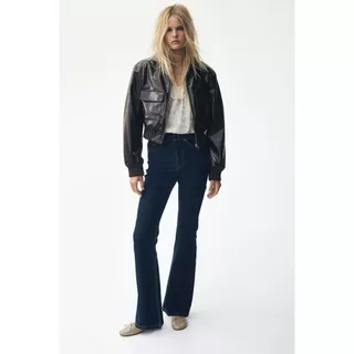 H&M(เอชแอนด์เอ็ม) กางเกงยีนส์ขาบานเอวสูง Women Flared High Jeans 1109636_22