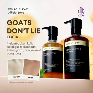 THE BATH BOX - Goats Don't Lie Tea Tree Liquid Soap (Jerawat Punggung, Back Acne, GDL, Anti Bakteri, Anti Bacterial, SLS Free, Sabun Natural, No SLS, Essential Oil)